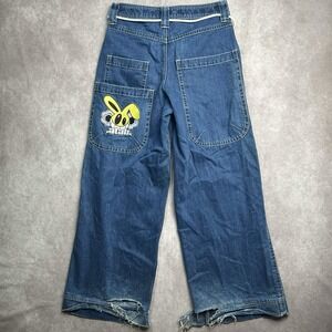 A.LAB Mega Rave Ultra Baggy Jeans 29x30 Blue Denim 12" Leg Opening Y2K Skater